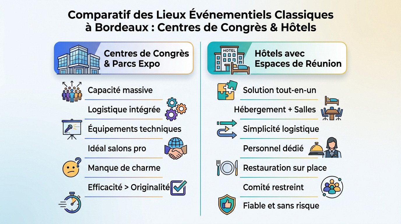 Lieux événementiels à Bordeaux - panorama des espaces