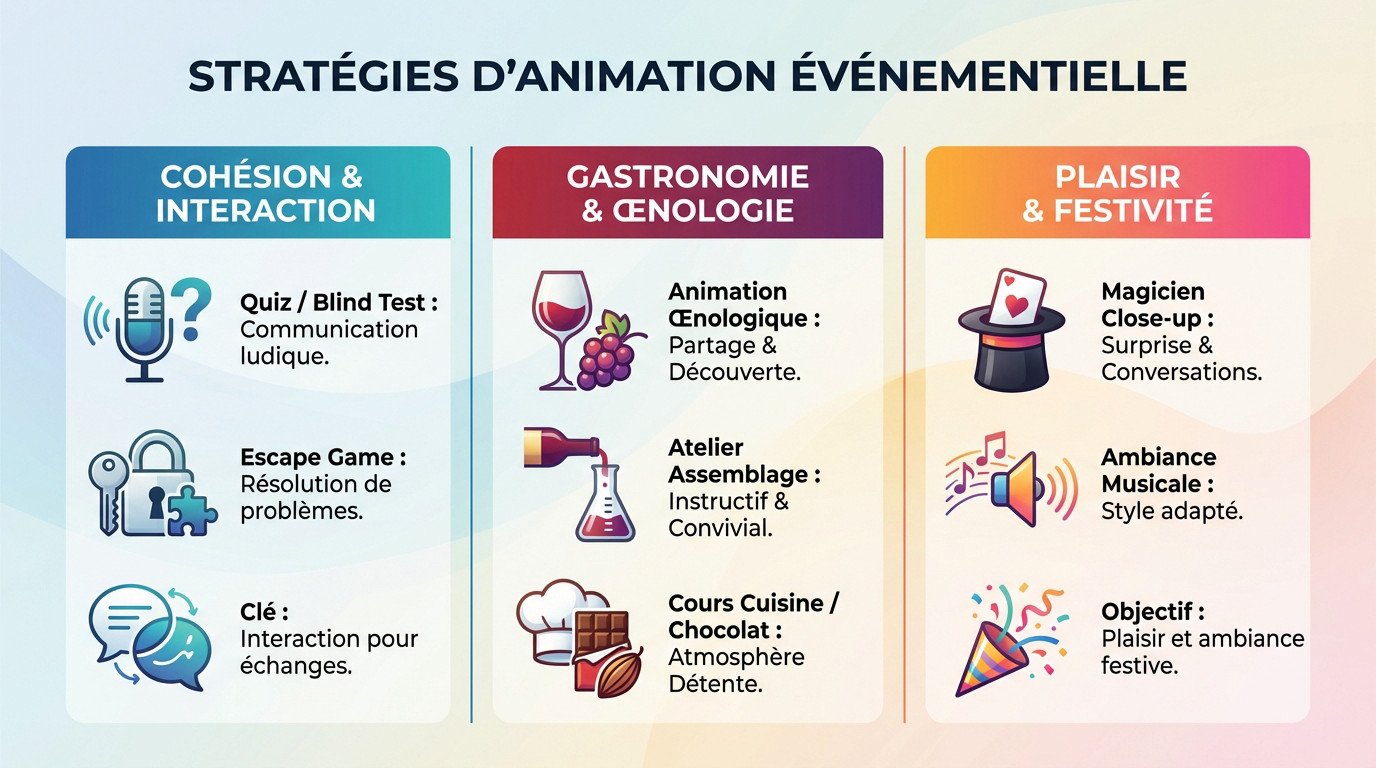 Animation soiree entreprise Bordeaux team building