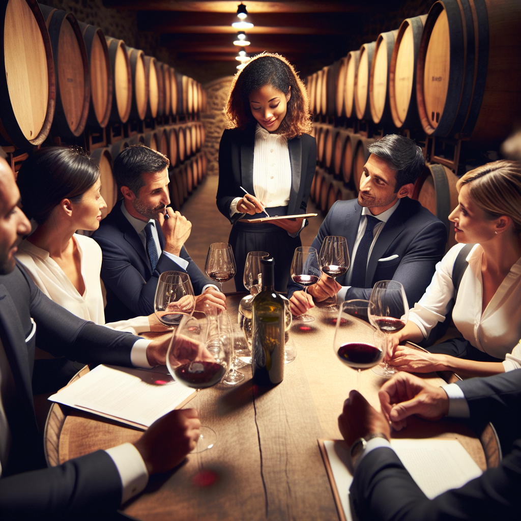 Atelier œnologique dans un château bordelais pour team building d'entreprise